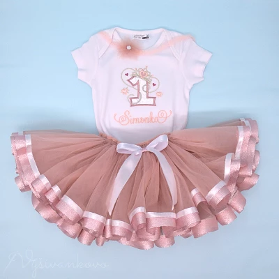 Narodeninový set Princess tričko, tutu suknička a čelenka