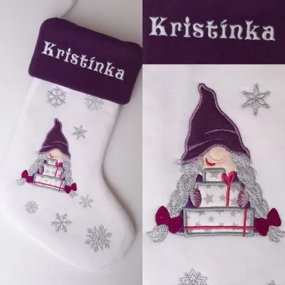 Mikulášska čižmička - Škriatok s darčekom