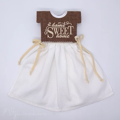 Vyšívaný uteráčik do kuchyne - Sweet home 3