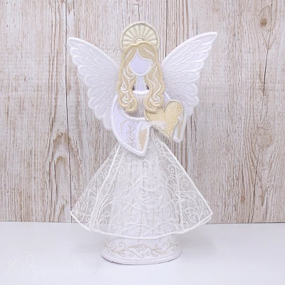 Vyšívaný 3D anjelik, 29 cm