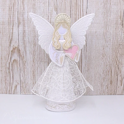 Vyšívaný 3D anjelik,  24 cm