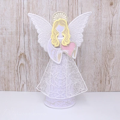 Vyšívaný 3D anjelik, 29 cm