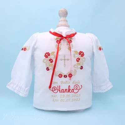 Folklórna košieľka na krst