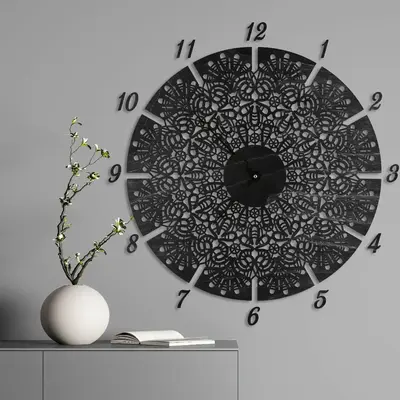 Lace Wooden Wall Clock