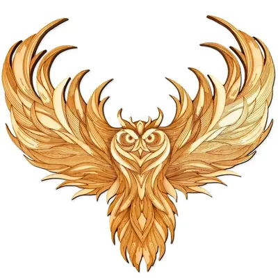 Majestic Owl Multilayered Wooden Wall Art