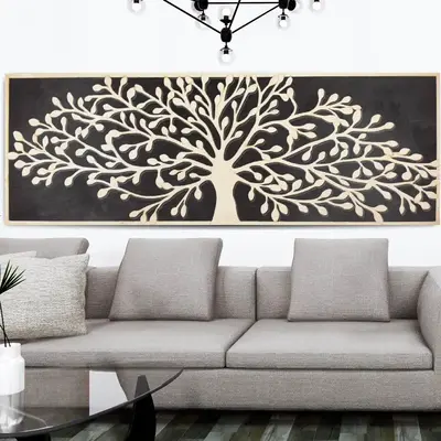3D Layered Oak Tree of Life Wall Decor