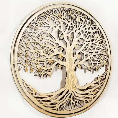 Mighty Oak - Tree of Life Wooden Wall Art