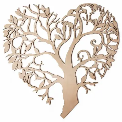 Heart Tree Wooden Wall Decor