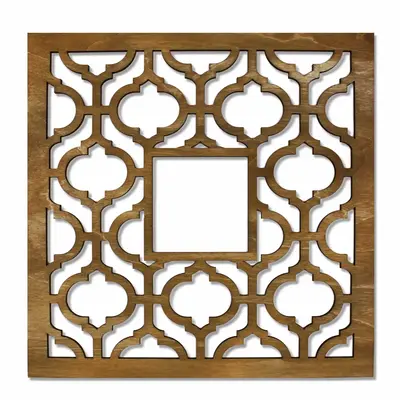 Geometric Pattern Wooden Wall Decor
