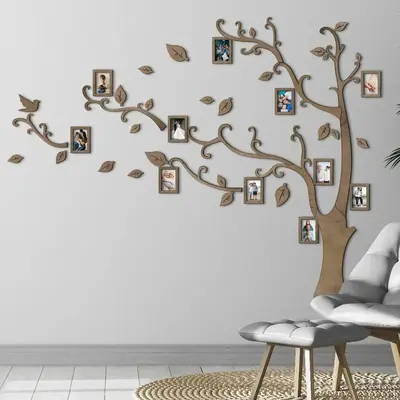 Dual-Sided Family Tree Wall Decor – Left or Right Facing