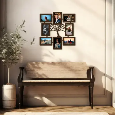 Tree-Themed Wooden Photo Frame