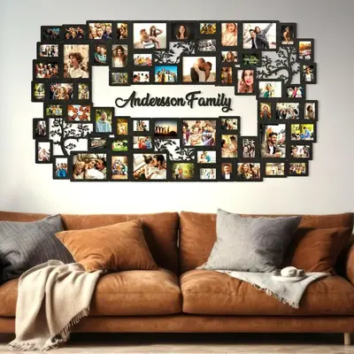 Large Wooden Family Photo Frame