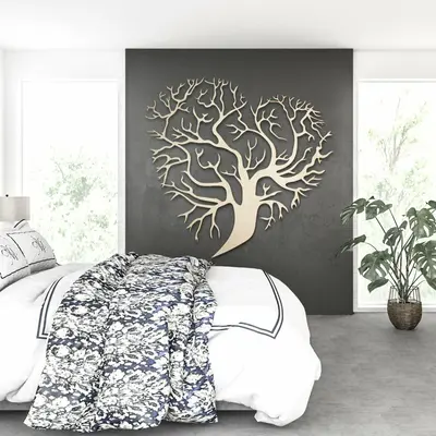 Wooden Heart with Branches